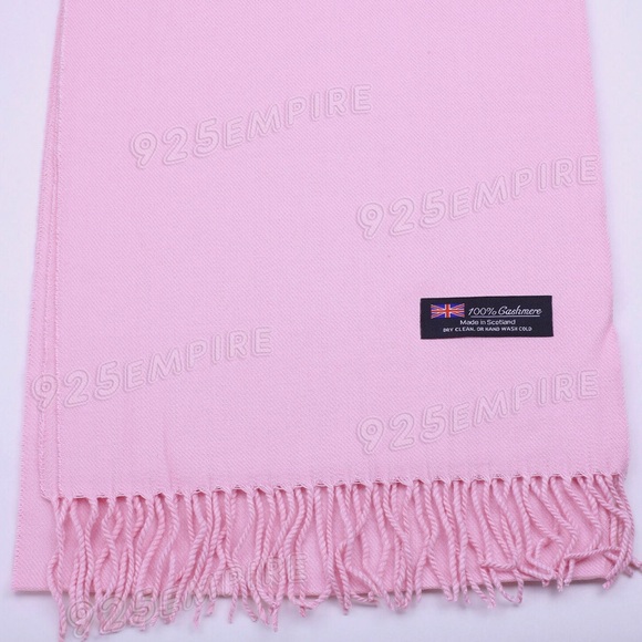 Top Rated ❤New 100% Cashmere Scarf Baby Pink - Picture 2 of 3